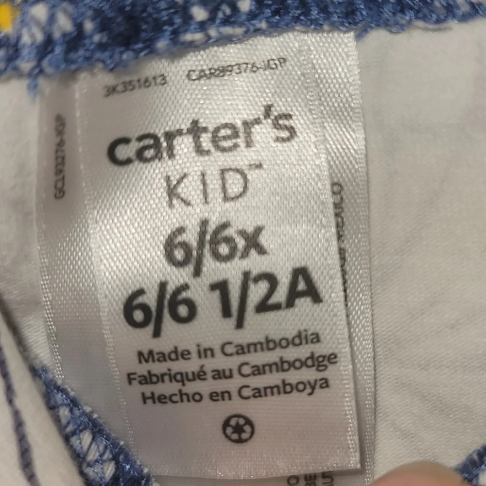 Carter's Matching Cotton Leggings and Short Sleeve T-shirt Set